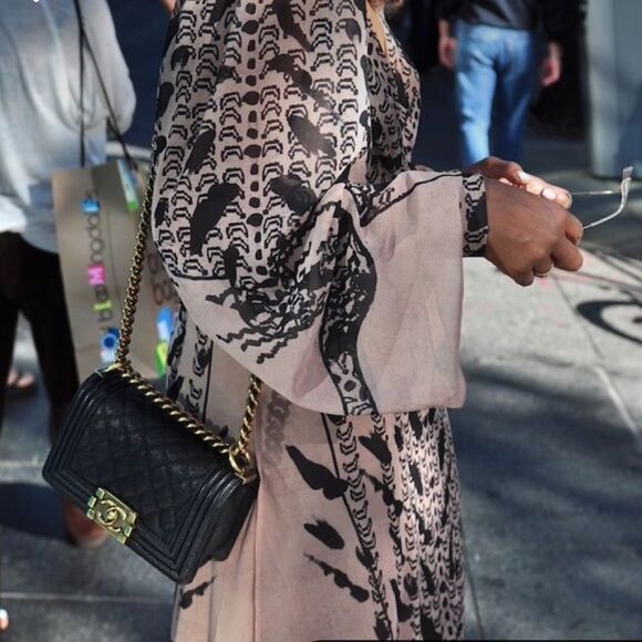 CHANEL black small boy bag - Picture 1 of 16